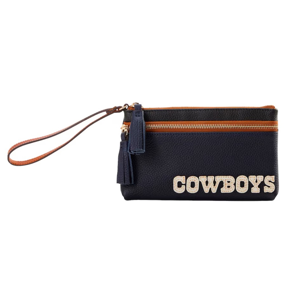 Brand new Dooney & Bourke Dallas Cowboys wristlet clutch with tags.